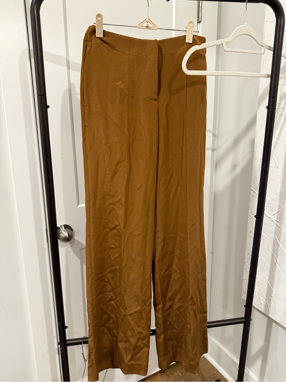 NWT Lilysilk Minimalist Silk Crêpe Pant Espresso - Picture 5 of 12